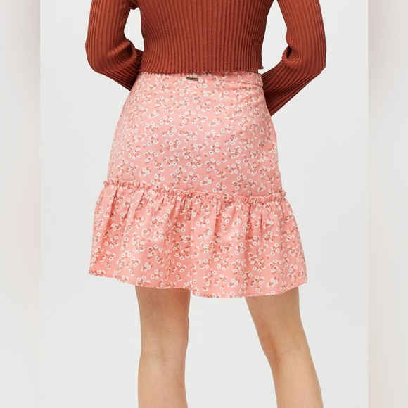 Billabong Pink Salty Blonde Upside Midi Skirt Size 26 (Small) NWT - Picture 5 of 12